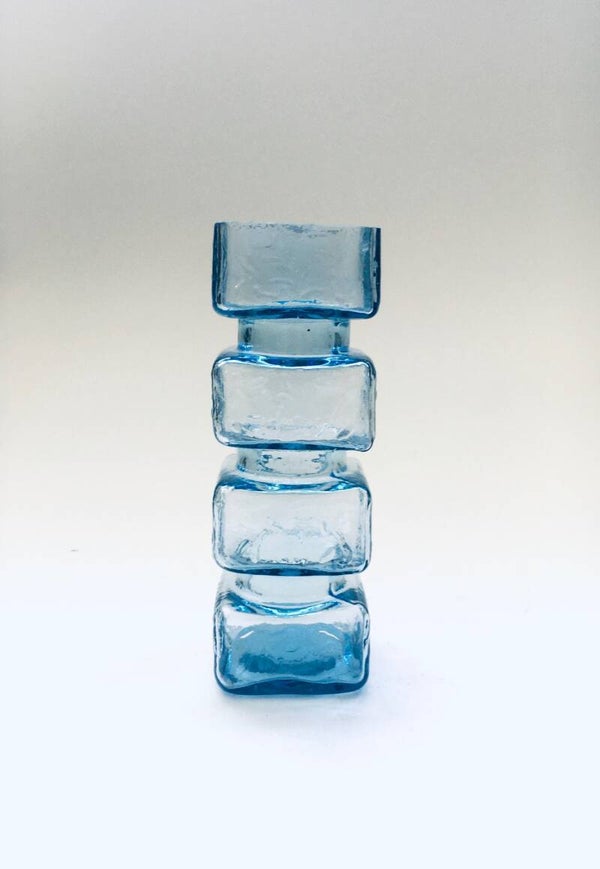 Midcentury Modern PALA Glass Vase by Helena Tynell, Finland 1960's