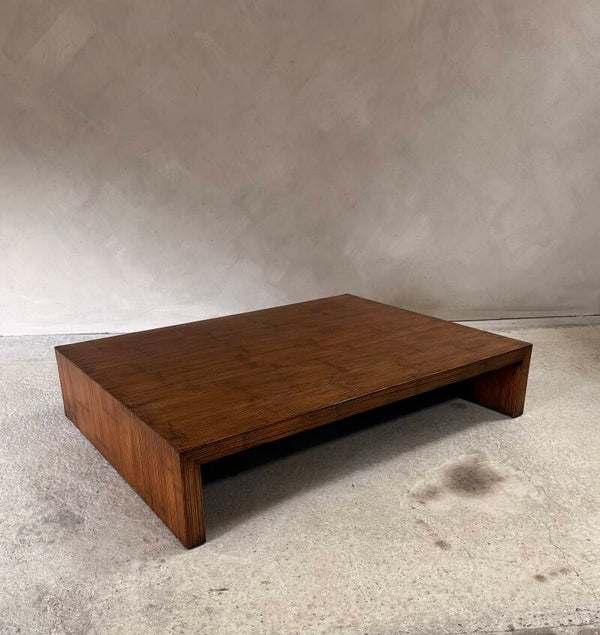 Postmodern Design Bamboo Coffee Table, Belgium 1980's
