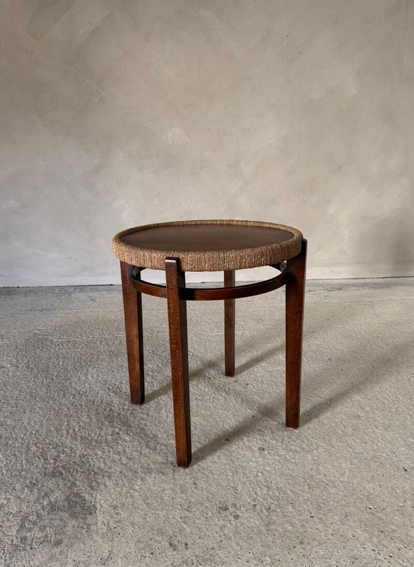 Modernist Design Side Table with Rope Edge, Italy 1940's