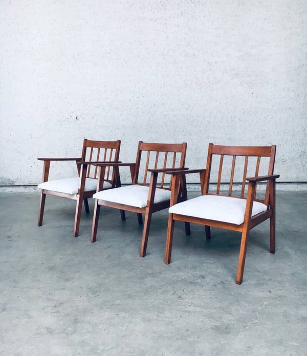 Midcentury Modern Dutch Design Armchair set, Netherlands 1950's