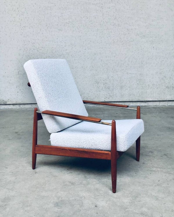 Midcentury Modern Scandinavian Design Armchair Fauteuil, Denmark 1960's