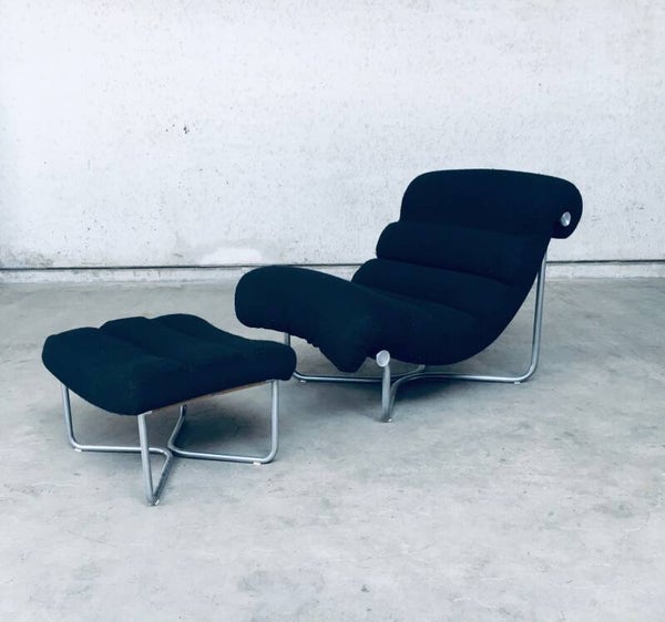 GLASGOW Lounge Chair & Ottoman by Georges Van Rijck for Beaufort, Belgium 1960's