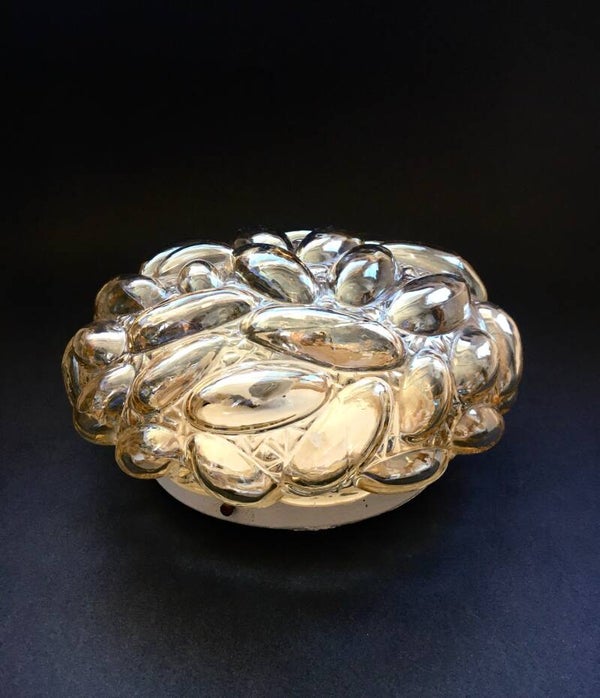 1970's Bubble Glass Sconce Wall Lamp by Helena Tynell