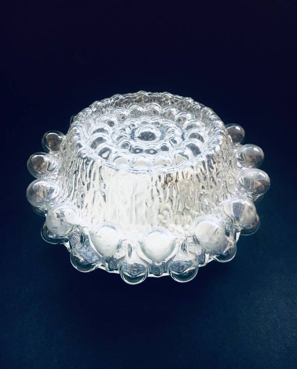 1960's Design Bubble Glass Sconce Wall Lamp