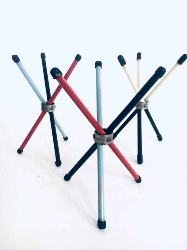 Vintage 1950's Tripod Display Stand Set - S