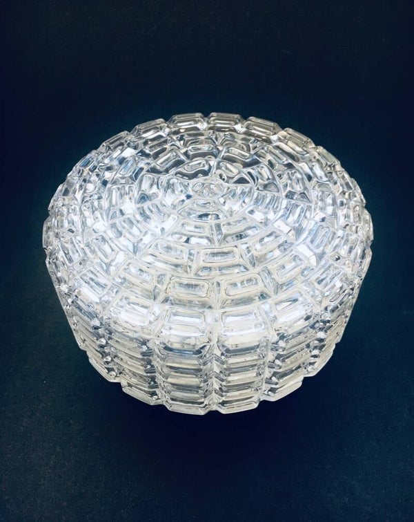 MCM 1960's High Round Glass Sconce Wall Lamp