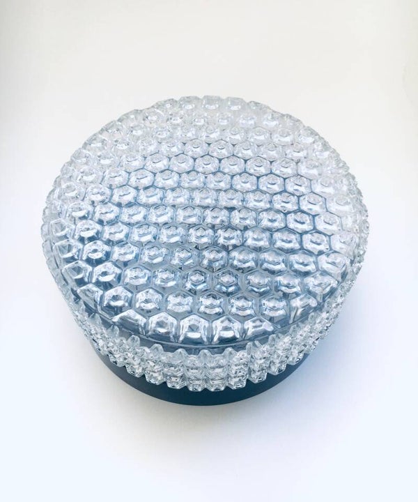 MCM Beehive Glass Sconce Wall Lamp, UK 1960's