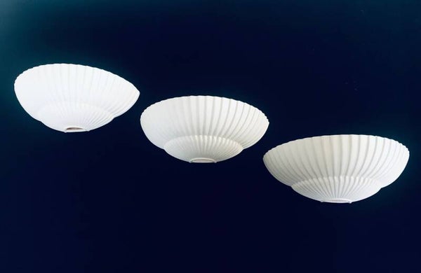 1980's Shell Design Sconce Wall Lamp Set by Vrieland