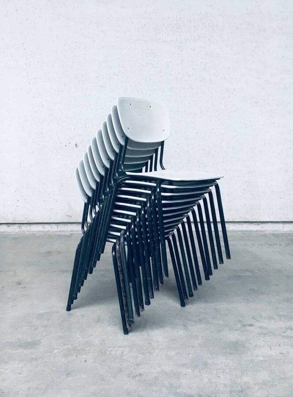 1960's Dutch Industrial Design Stacking Chairs