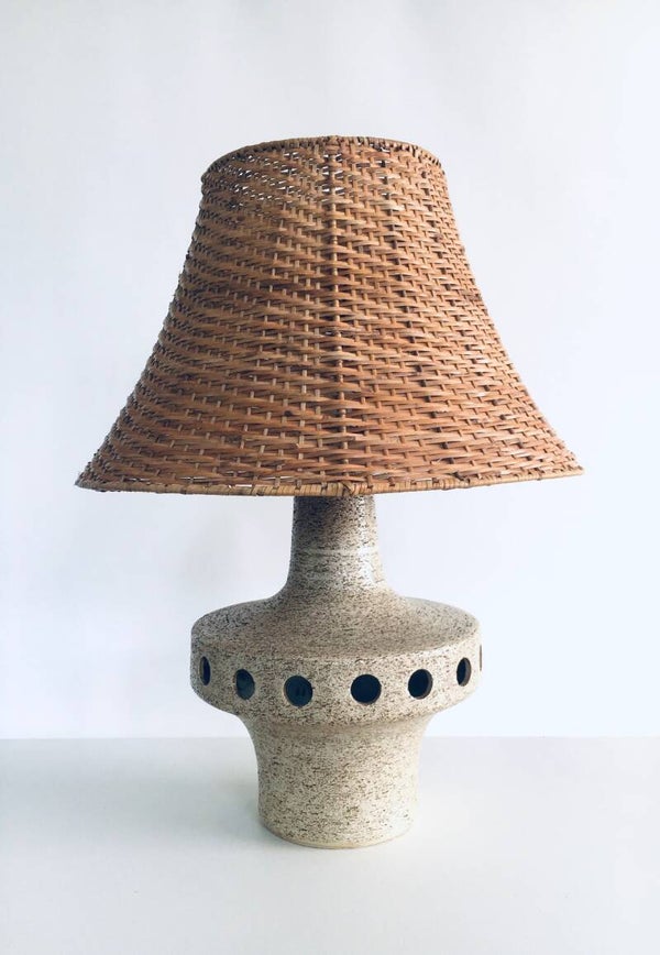1960's Dutch Design Studio Art Pottery Table Lamp