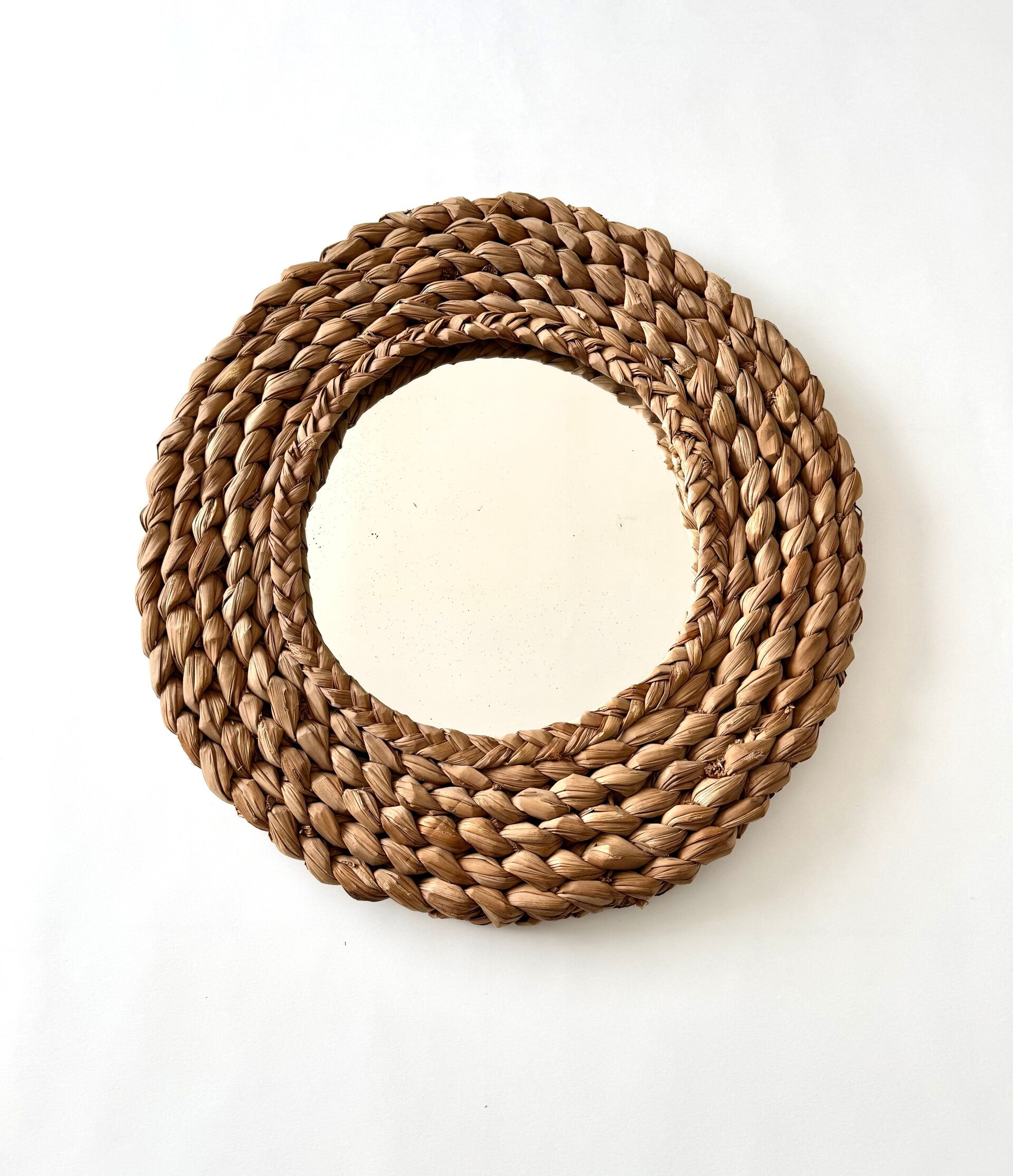 Mediterranean Boho Design Mirror in the manner of Audoux Minet, France 1950's