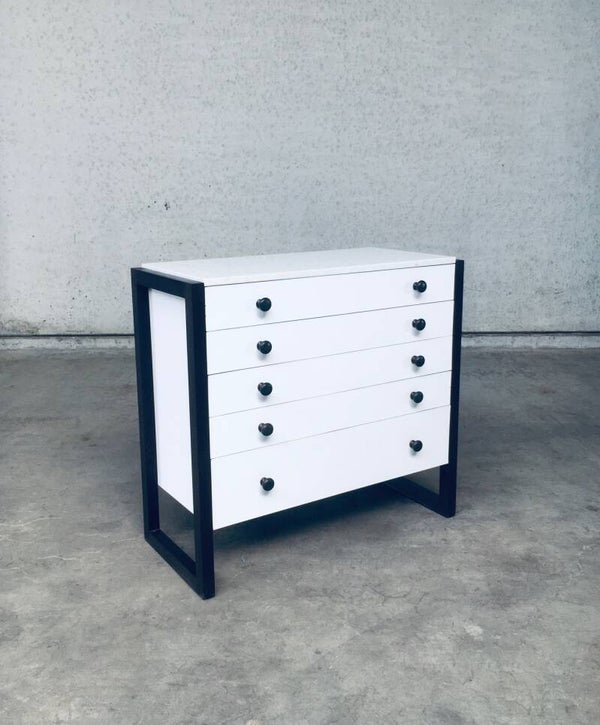 Midcentury Modern Design Chest of Drawers, Belgium 1960's