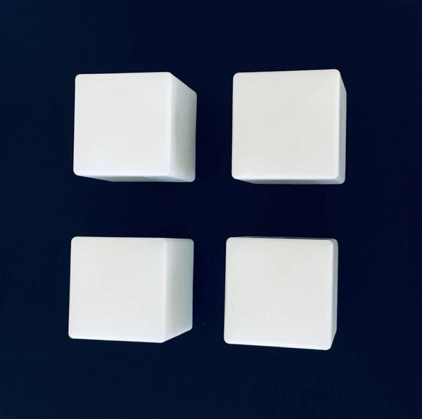 Midcentury Design Cube Opaline Sconce Wall Lamps by Staff Leuchten, Germany 1960's