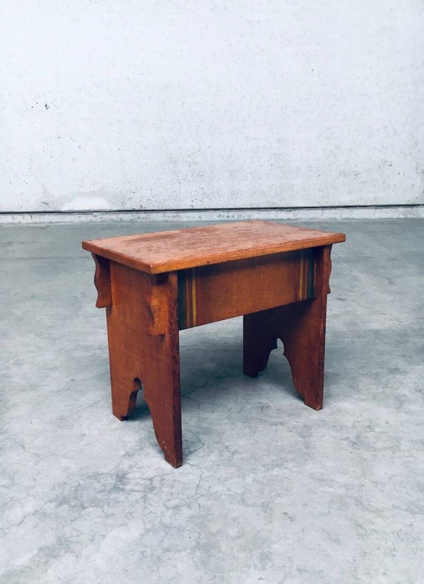 Amsterdam School Design Side Table, Netherlands 1920's