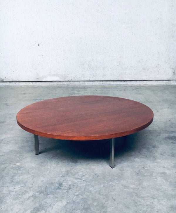 Midcentury Modern XL Round Coffee Table by Pastoe, Netherlands 1960's