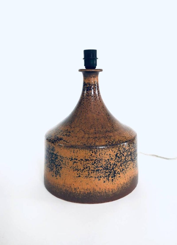 Midcentury Scandinavian Design Ceramic Table Lamp by Aypot, Sweden 1970's