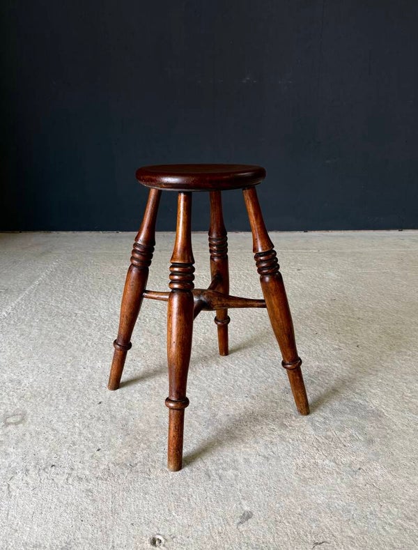 French Provincial Design Turned Stool, 1940's