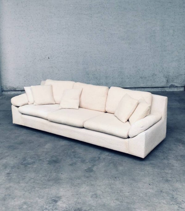 1960's Midcentury Modern Design Boucle Wool 3 Seat Sofa