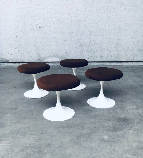 Midcentury Modern Design TULIP Stool set by Tamburin, Sweden 1970's