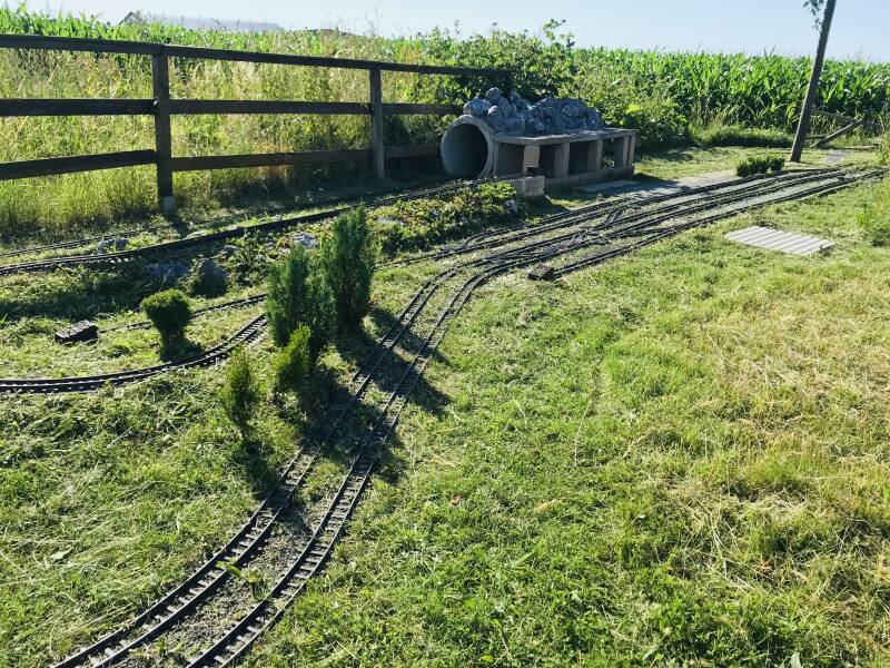 Gartenbahn im Sommer 2022
