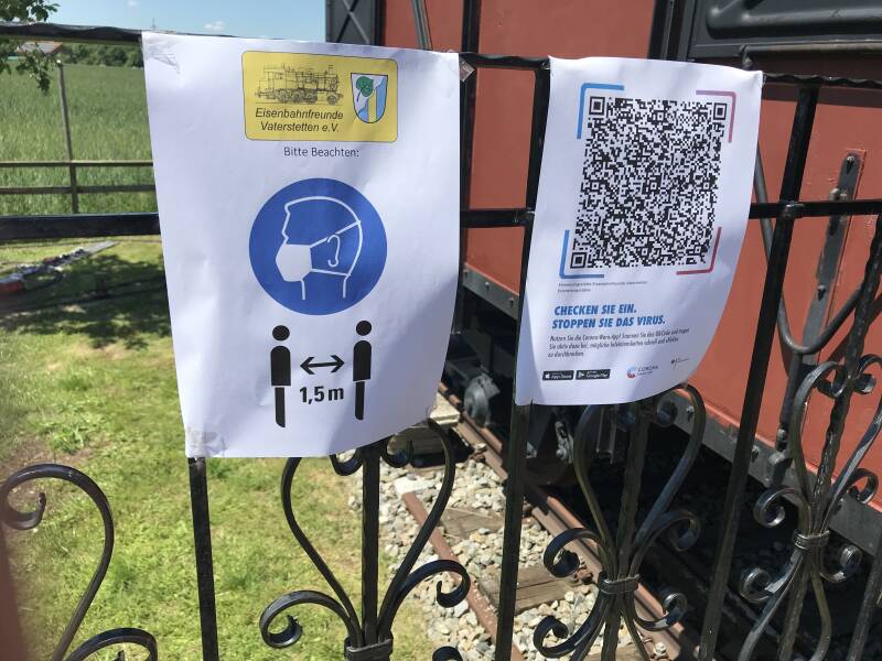 CORONA - Erinnerungsstätte Eisenbahnfreunde Vaterstetten 
