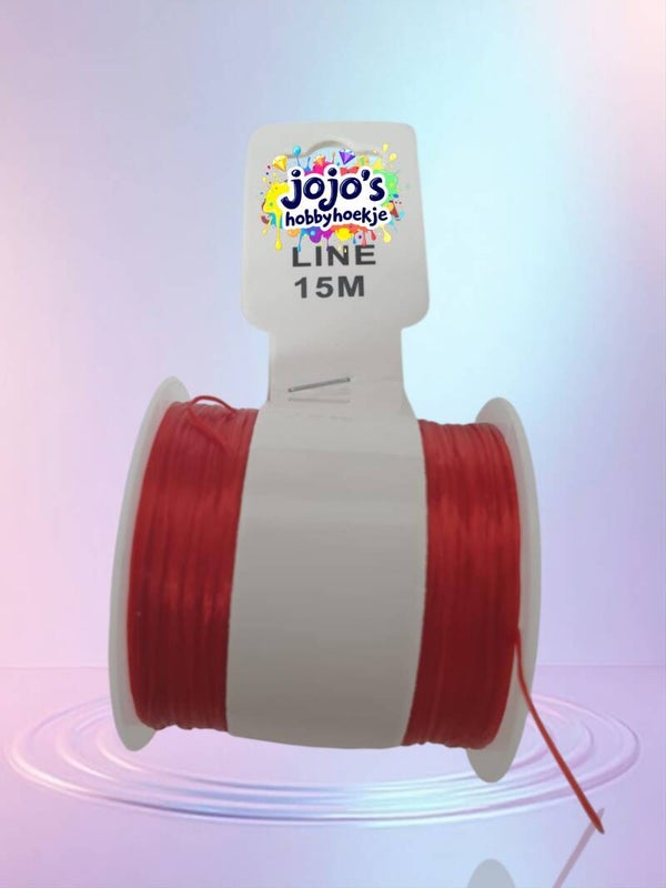 Elastisch Draad (Rood) – Perfect voor DIY Armbanden en Kettingen