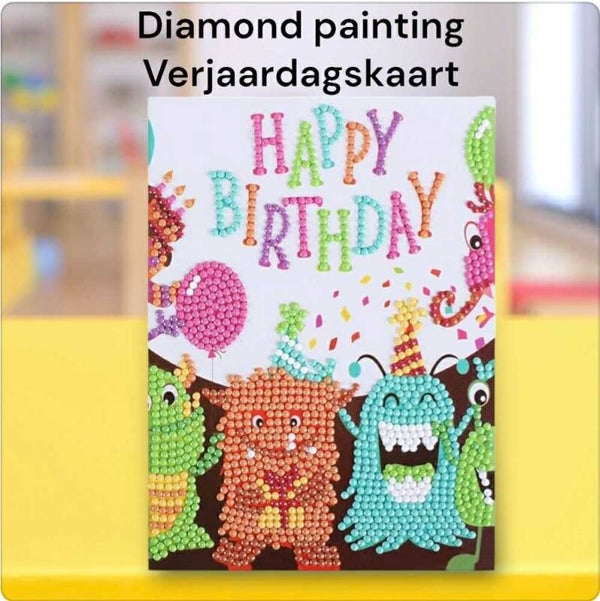 diamond painting verjaardagskaart