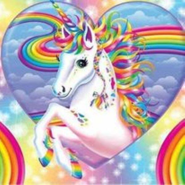 201. unicorn 50x40 cm vierkante stenen