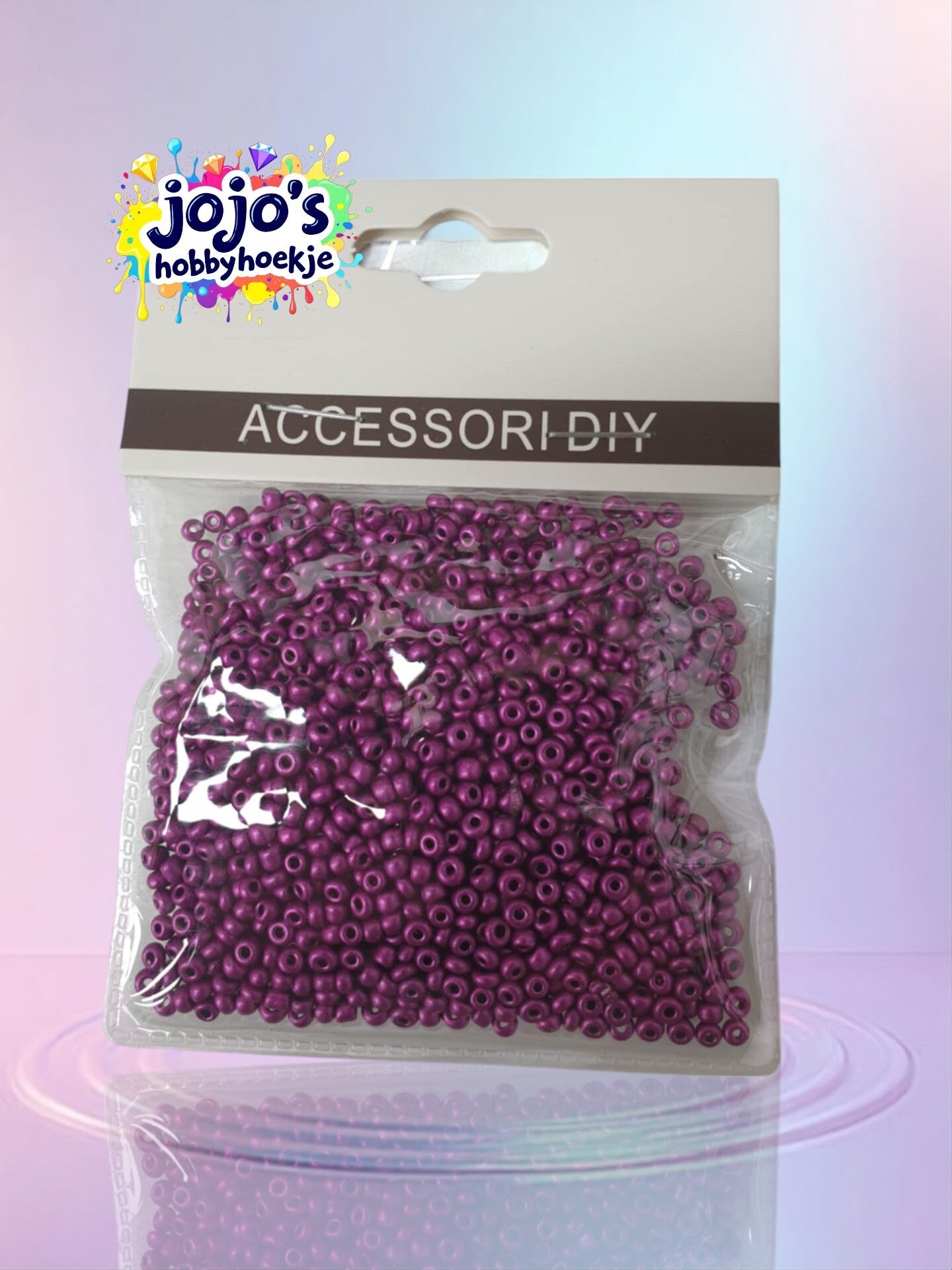 Paarse Ronde Kralen 3mm – Perfect voor DIY Armbanden, Kettingen en Knutselwerken