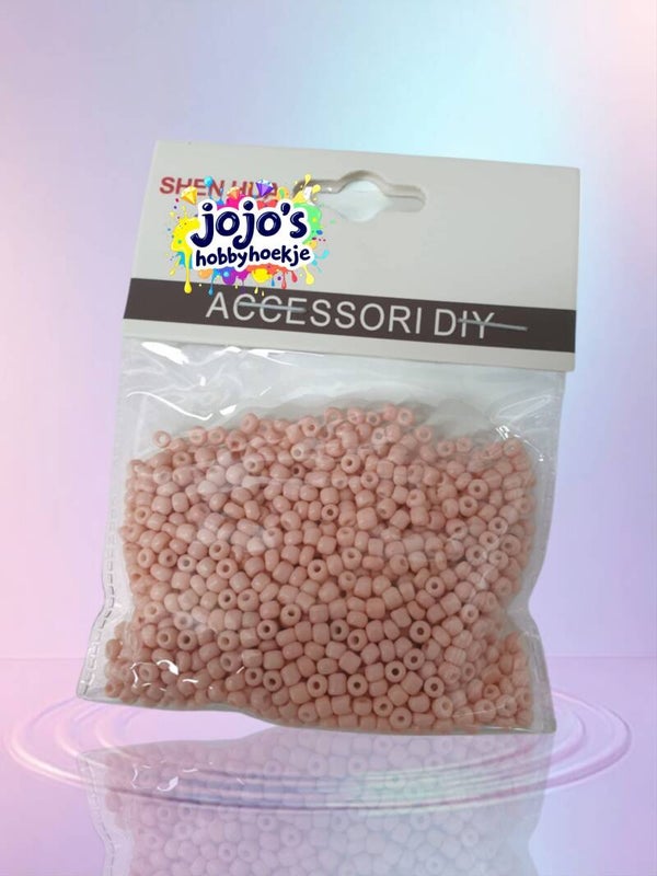 Zalmroze Ronde Kralen 3mm – Perfect voor Armbanden, Kettingen & Knutselwerken