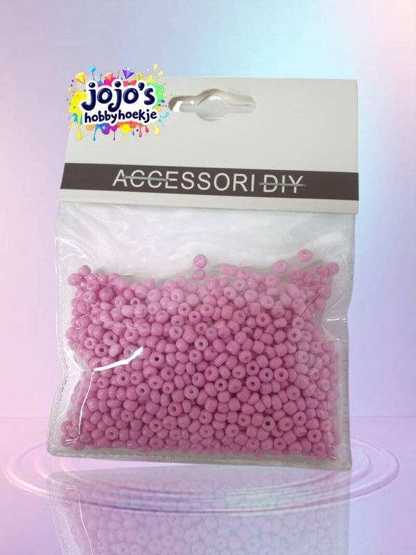 Roze Ronde Kralen 3mm – Perfect voor Armbanden, Kettingen & Knutselprojecten!