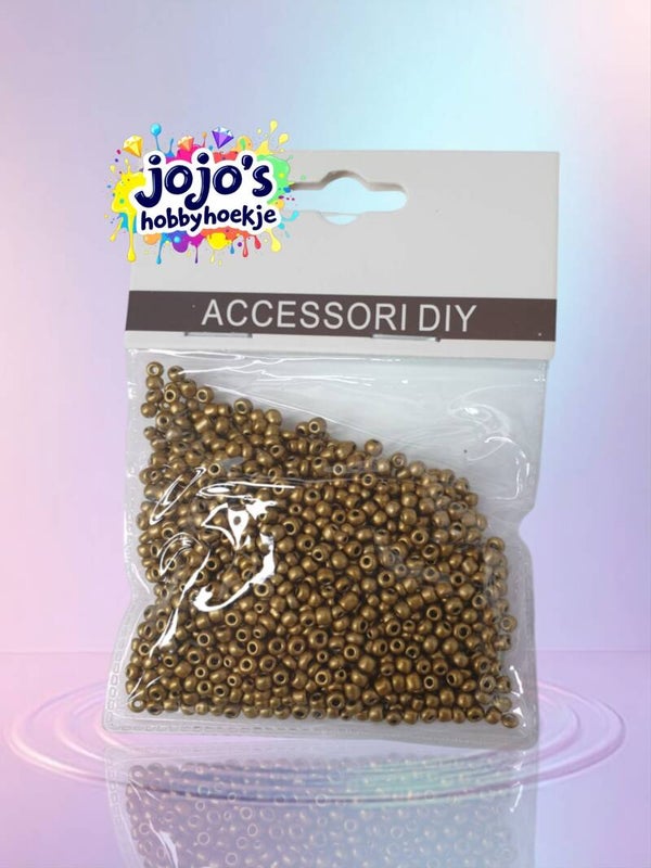 Gouden Ronde Kralen 3mm – Perfect voor DIY Armbanden, Kettingen en Knutselprojecten