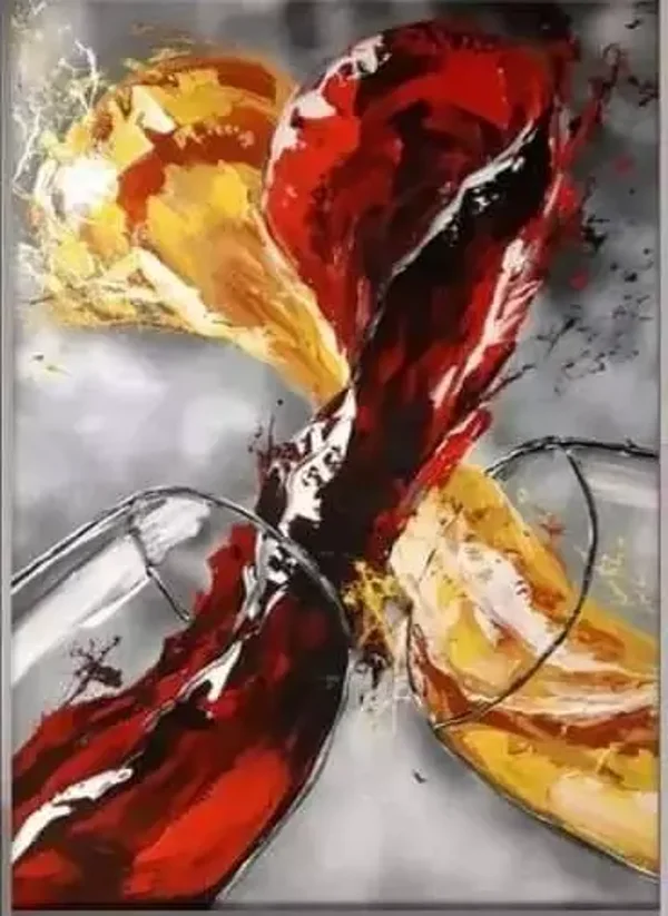 Diamond painting wijn 80x60cm