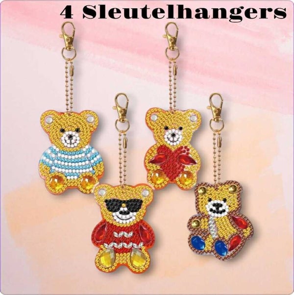 diamond painting sleutelhangers beertjes