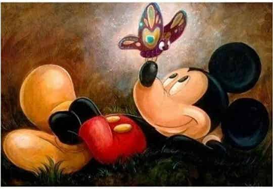 35. mickey mouse– 50x40 cm – vierkante stenen