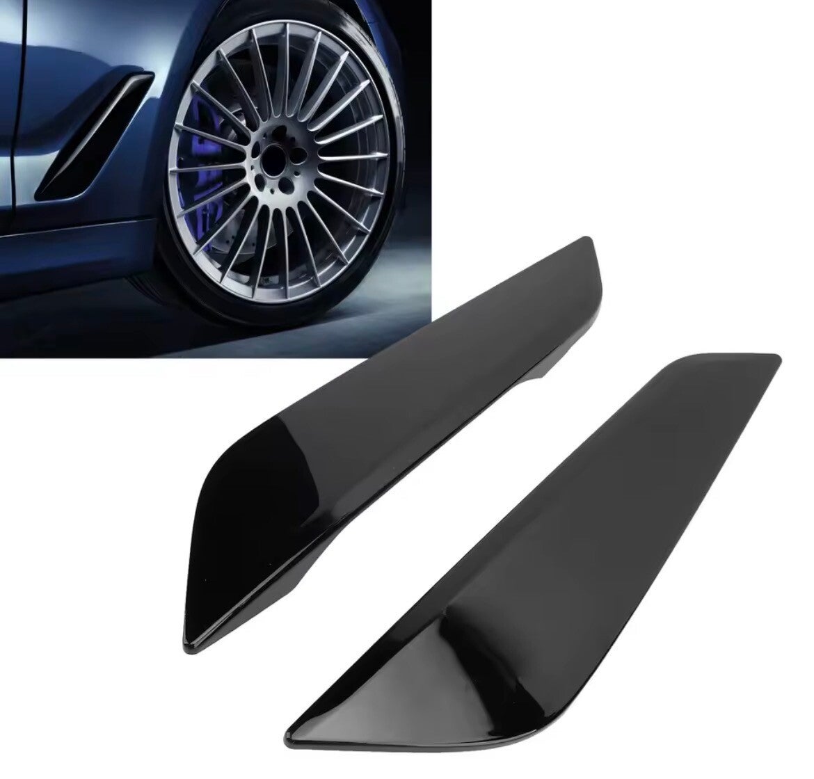 BMW G30 G31 Seitenblende Luftkanal Schwarz Links Rechts