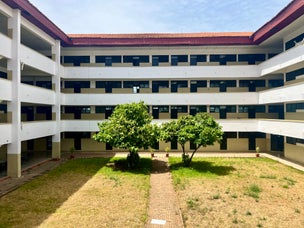 Der Innenhof des International Student Hostel