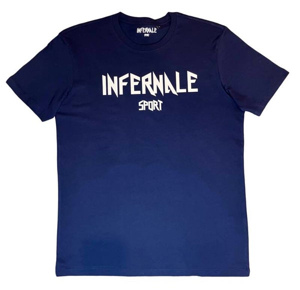 Classic Shirt navy blau / weiß