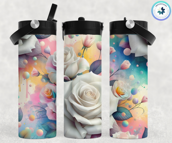 Thermobecher mit Schraubverschluss und Tragegriff