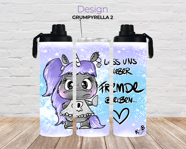 Thermobecher mit 2 Schraubverschlüssen "Grumpyrella 2"