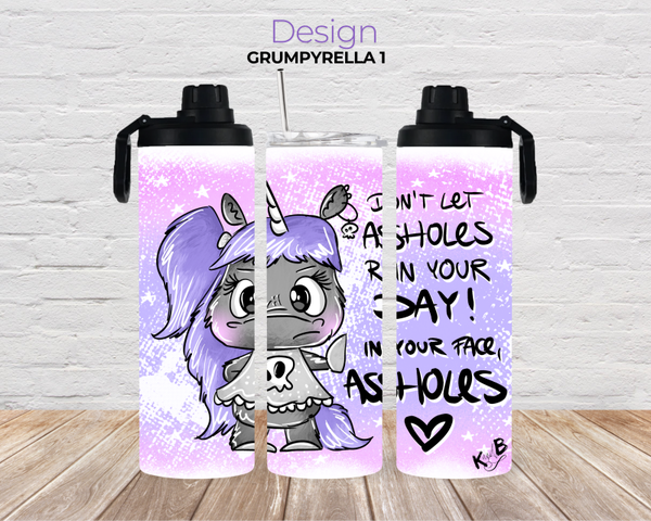 Thermobecher mit 2 Schraubverschlüssen "Grumpyrella 1"