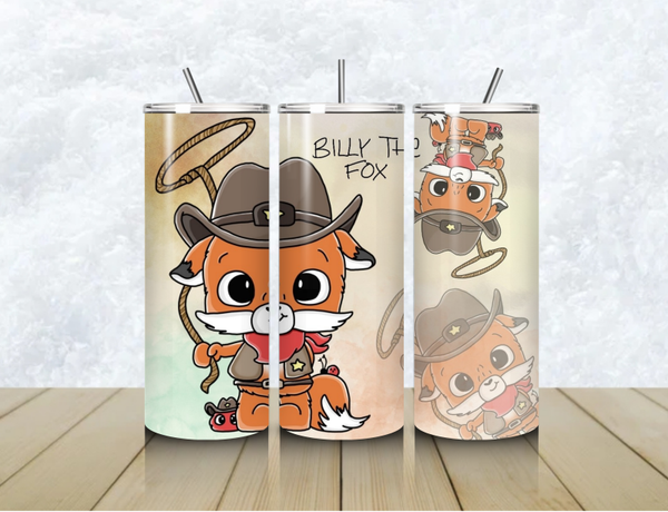 Thermobecher mit Steckdeckel "Billy the Fox"