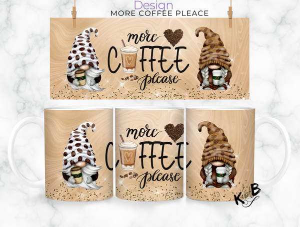 Tasse mit Motiv| Kaffeetasse | Geschenkidee - Design More Coffee Please