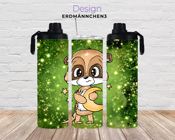 Thermobecher mit 2 Schraubverschlüssen "ERDMÄNNCHEN 3"