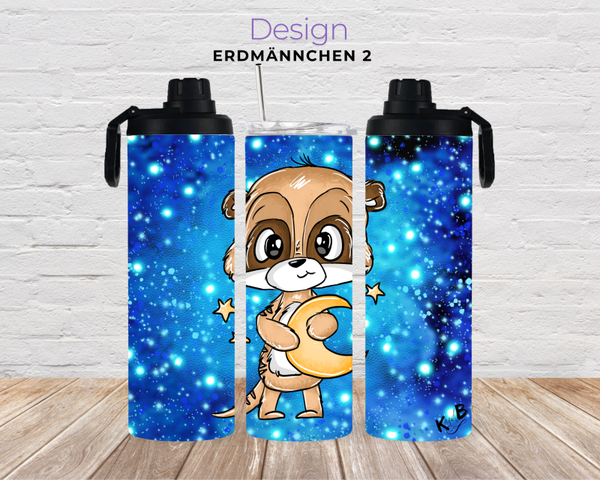 Thermobecher mit 2 Schraubverschlüssen "ERDMÄNNCHEN 2"