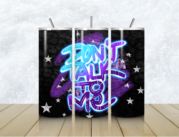 Thermobecher mit Steckdeckel "DONT TALK TO ME 2"