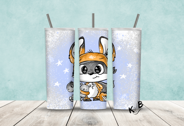 Thermobecher mit Steckdeckel  "SUPERHEROFOX 3"