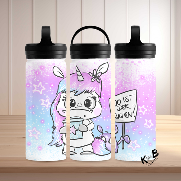 Thermoflasche  Motiv "COFFE TO GO MIT KUCHEN"