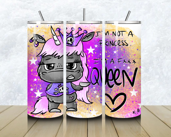 Thermobecher mit Steckdeckel " F****QUEEN 3"