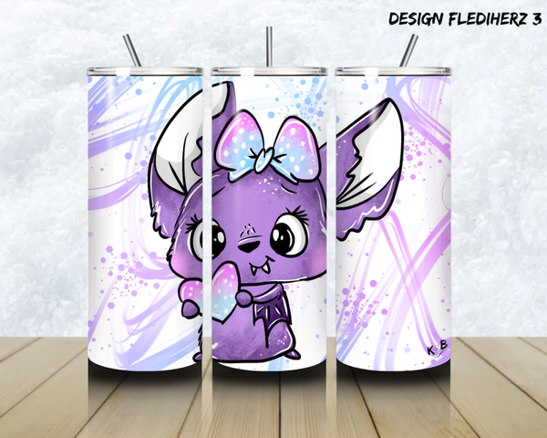 Thermobecher mit Steckdeckel "Design FLEDIHERZ 3"